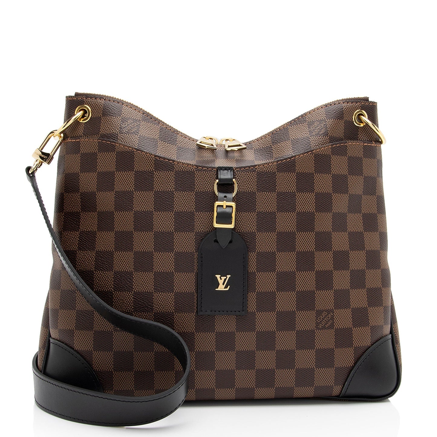 Louis Vuitton Damier Ebene Odeon MM NM Shoulder Bag (SHF-kv3tmb)