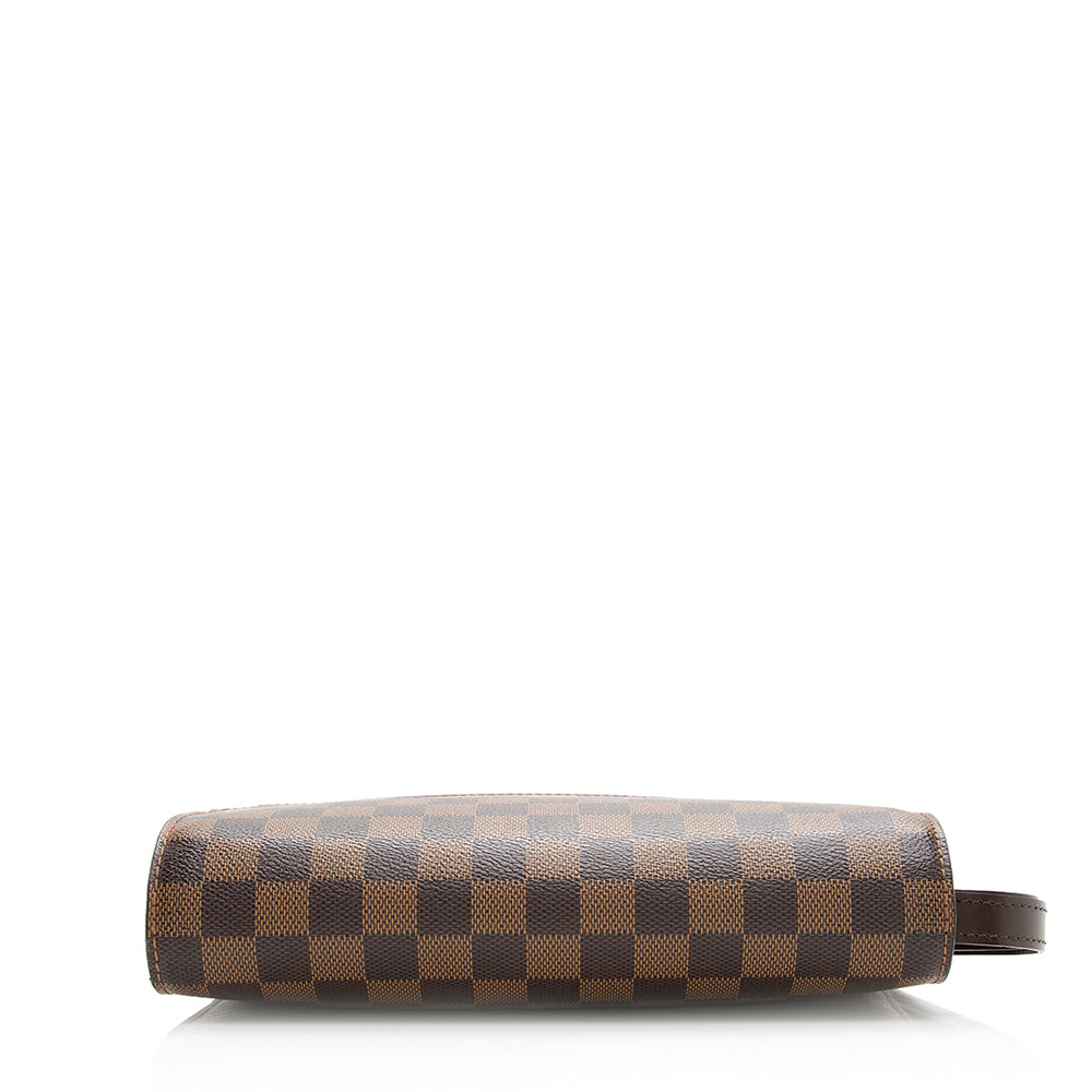 Louis Vuitton Damier Ebene Saint Louis Wristlet Clutch (SHF-20614)