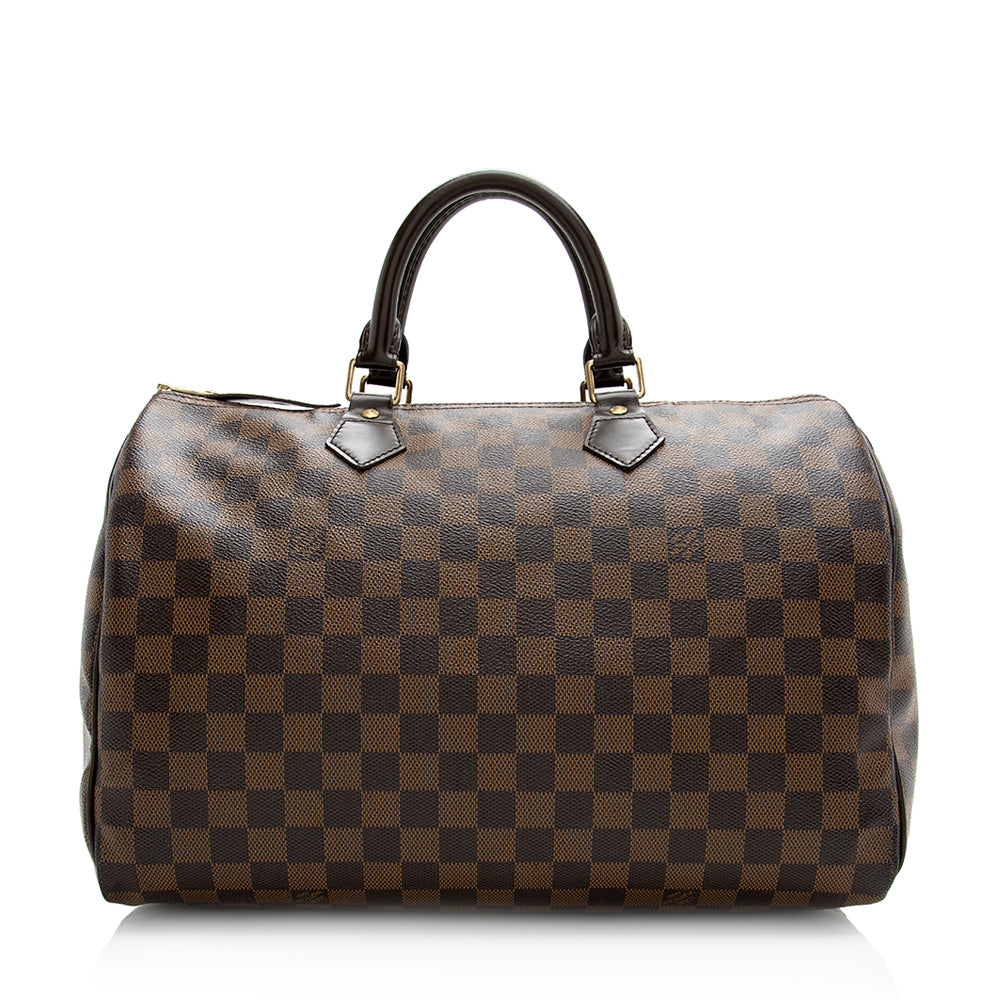 Louis Vuitton Damier Ebene Speedy 35 Satchel (SHF-21063)