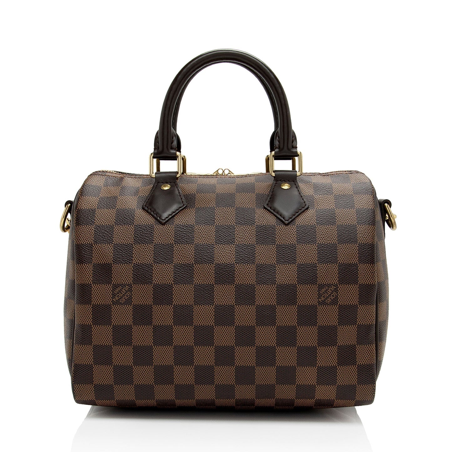 Louis Vuitton Damier Ebene Speedy Bandouliere 25 Satchel (SHF-El704A)