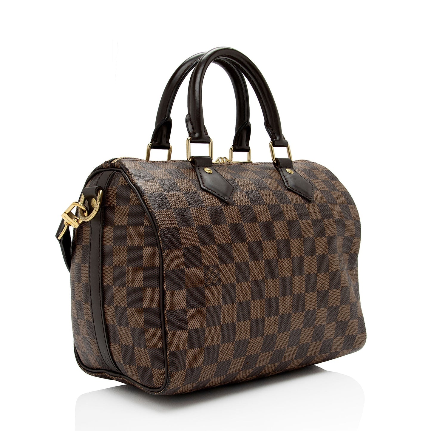 Louis Vuitton Damier Ebene Speedy Bandouliere 25 Satchel (SHF-El704A)