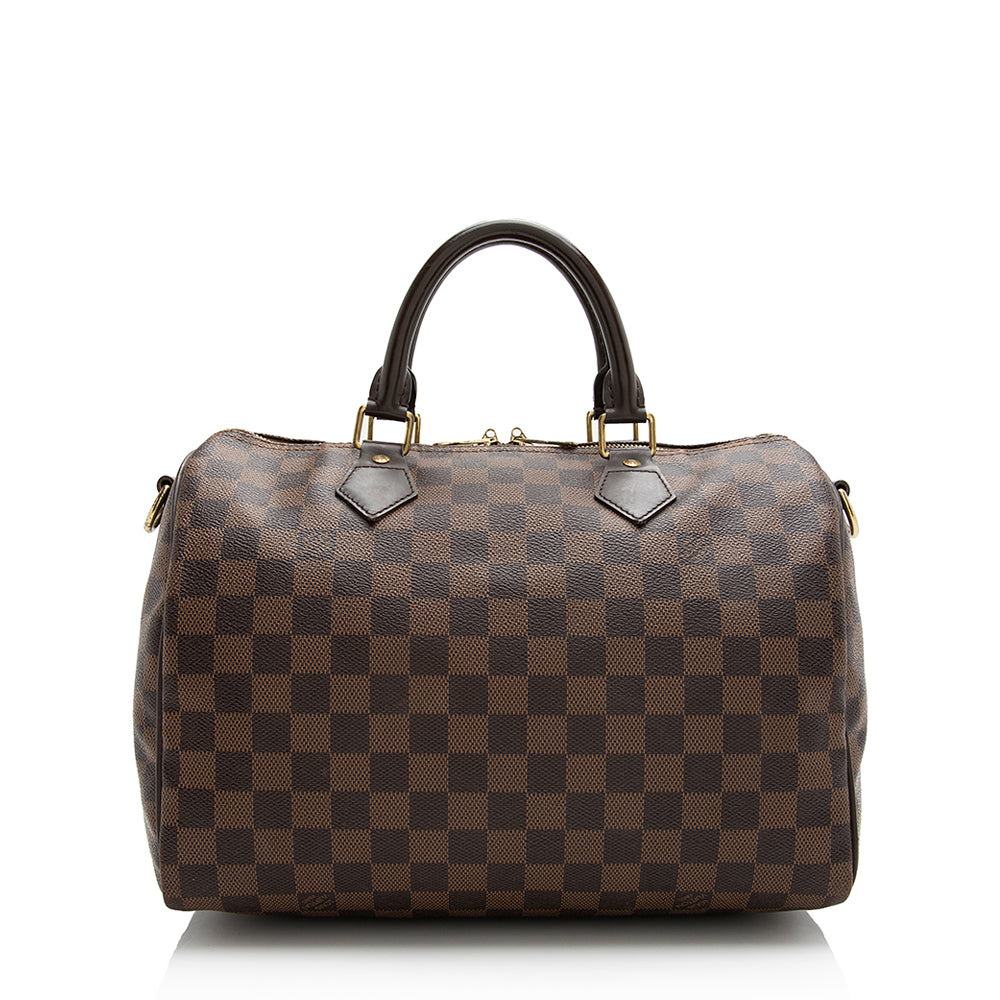Louis Vuitton Damier Ebene Speedy Bandouliere 30 Satchel (SHF-21943)