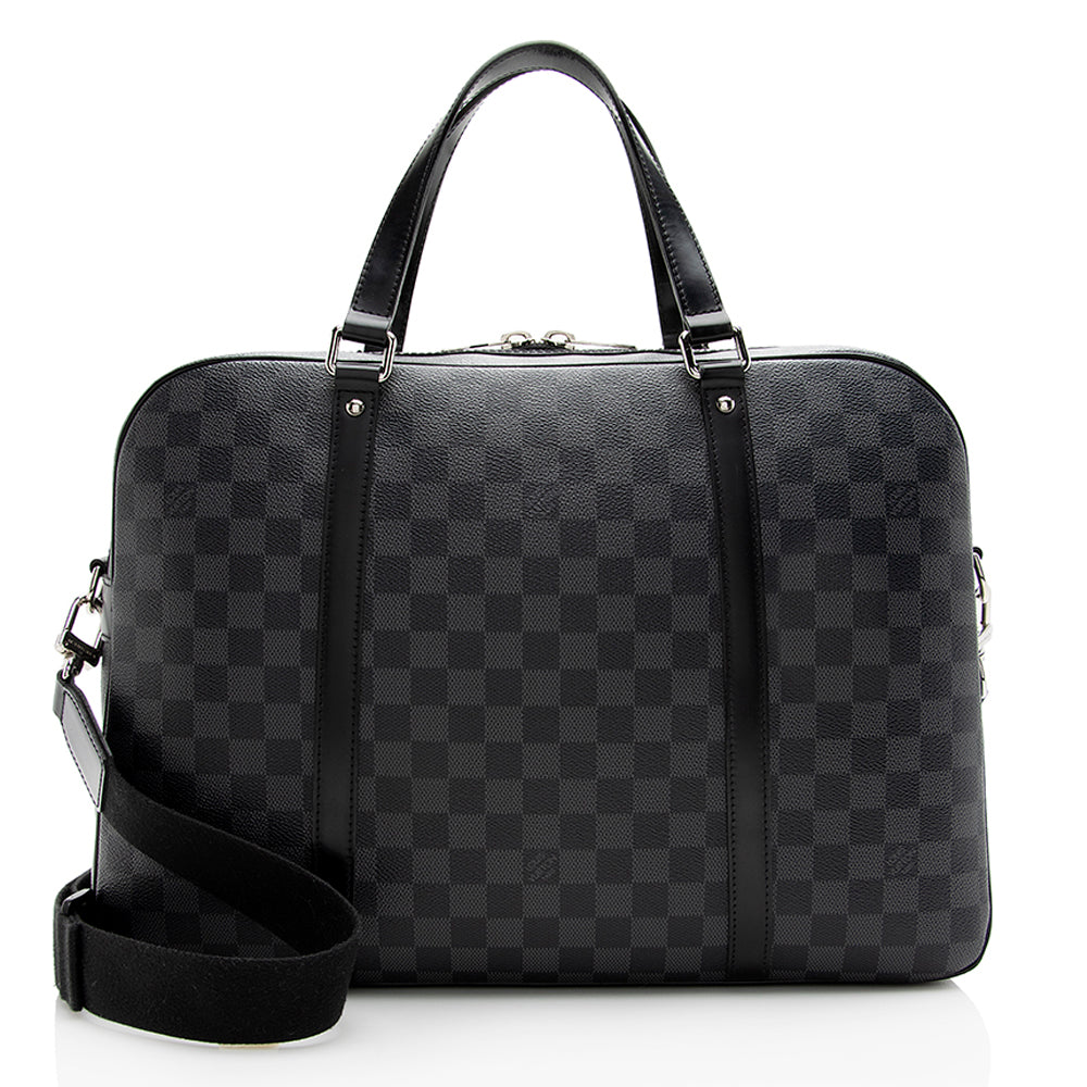 Louis Vuitton Damier Graphite Jorn Briefcase (SHF-21749)