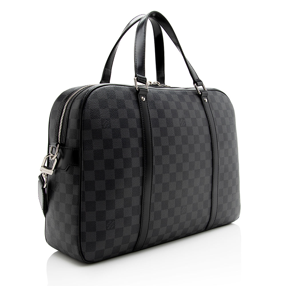 Louis Vuitton Damier Graphite Jorn Briefcase (SHF-21749)
