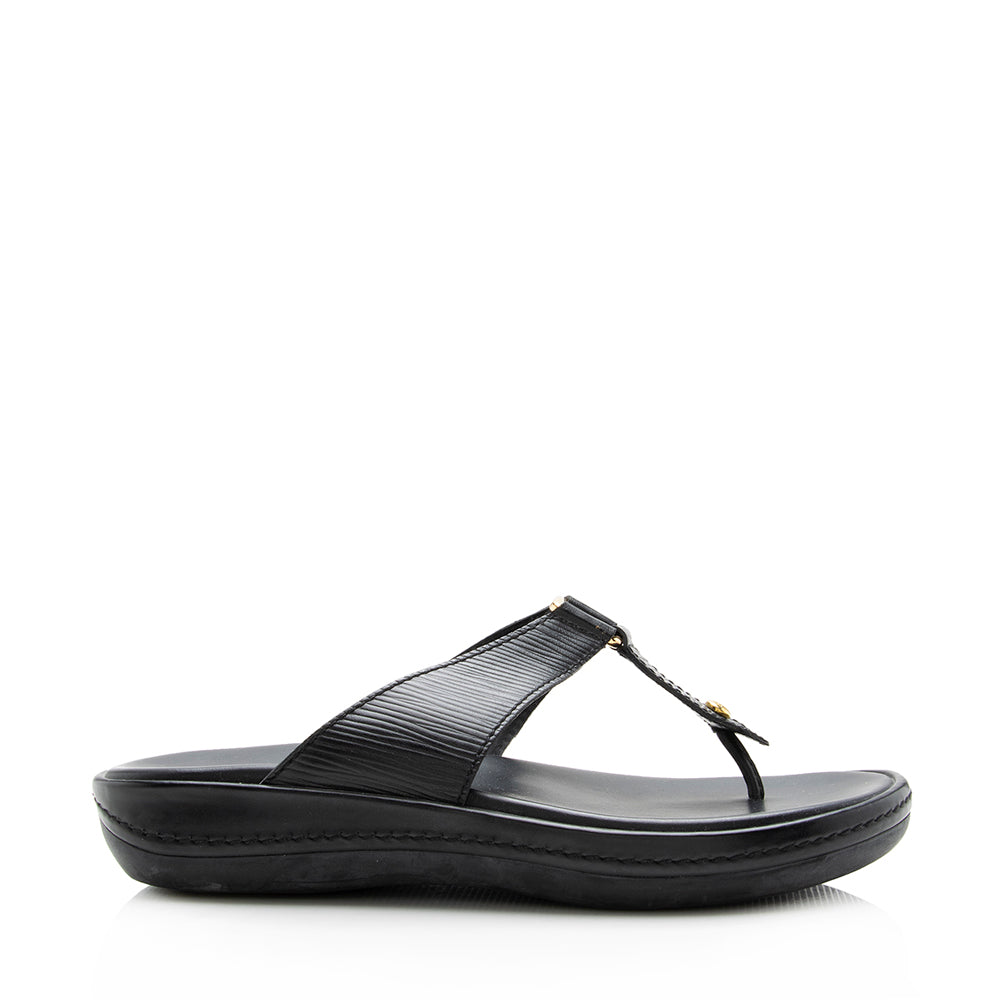 Louis Vuitton Epi Leather Thong Sandals - Size 6.5 / 36.5 (SHF-15097)