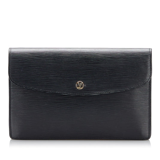 Louis Vuitton Epi Montaigne Clutch (SHG-iTS5fr)