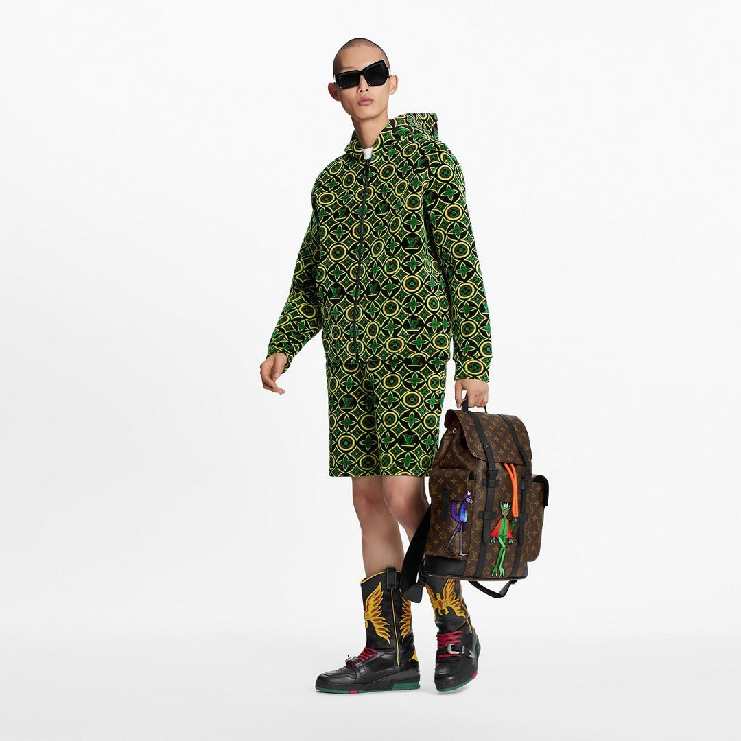 LOUIS VUITTON JAMAICAN FLOWER ZIP HOODED JACKET VIRGIL ABLOH