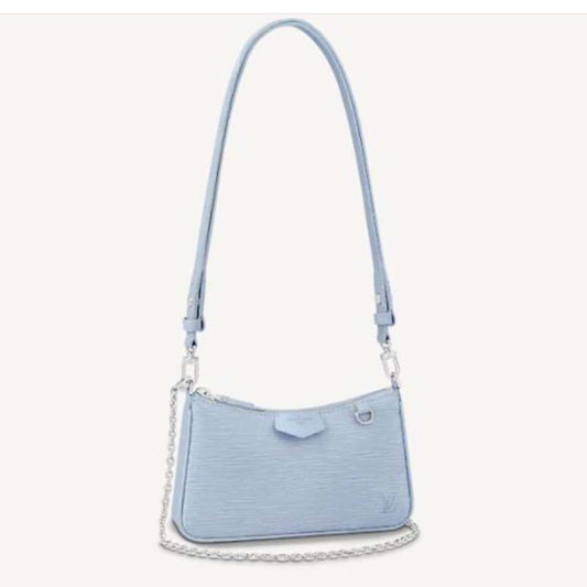 Louis Vuitton LV Women Easy Pouch On Strap Epi Embossed Supple Grained Cowhide Leather Clutch