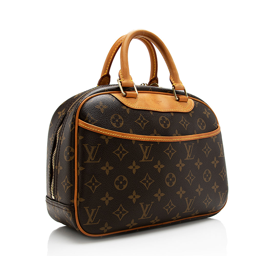 Louis Vuitton Monogram Canvas Trouville Satchel (SHF-17478)