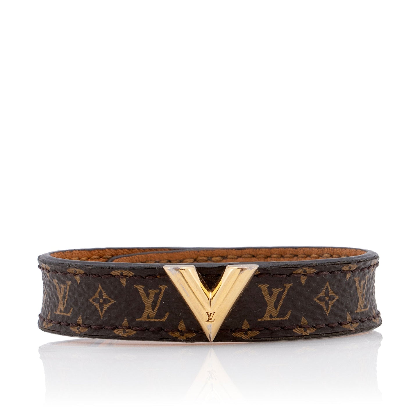 Louis Vuitton Monogram Canvas Essential V Bracelet (SHF-Sj24ZL)