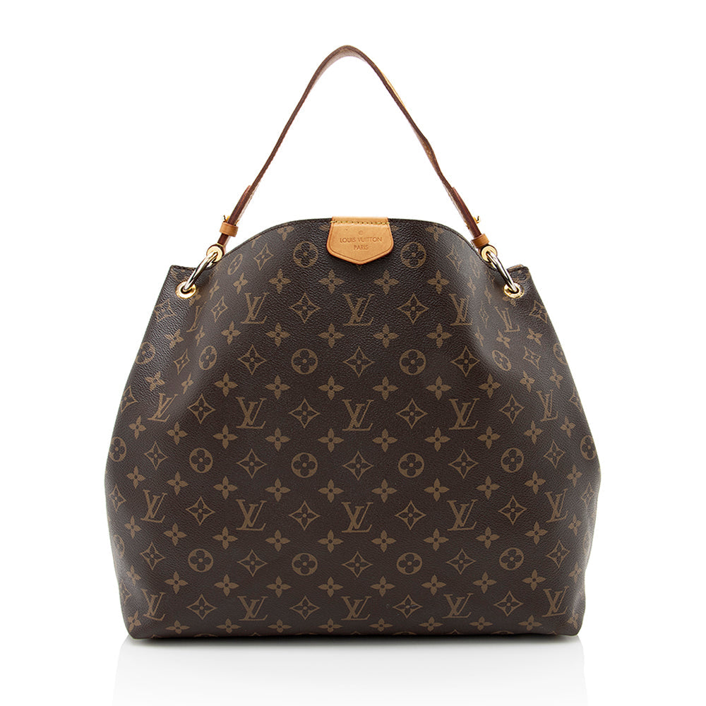 Louis Vuitton Monogram Canvas Graceful MM Hobo (SHF-20173)