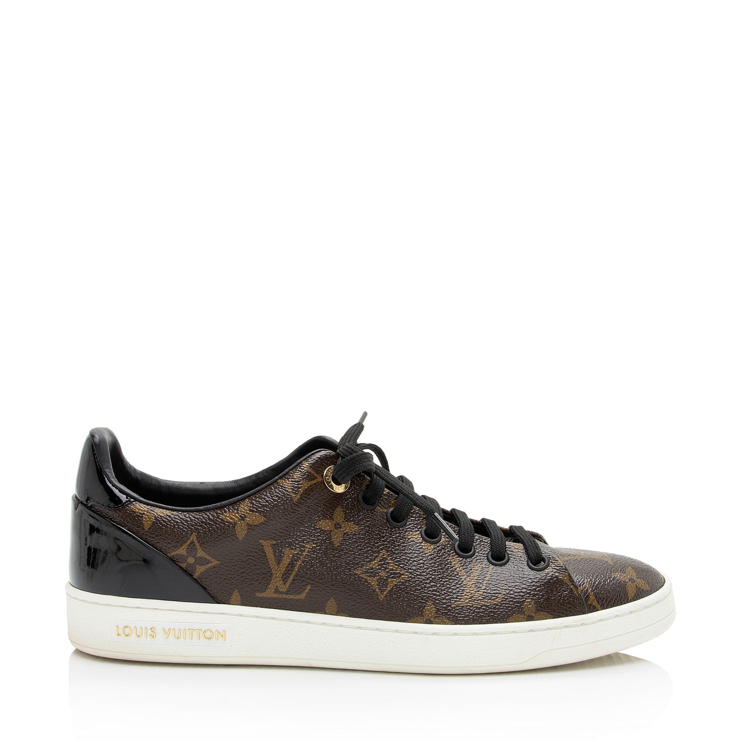 Louis Vuitton Monogram Canvas Patent Leather Front Row Sneakers - Size 8.5 / 38.5 (SHF-PPubqd)