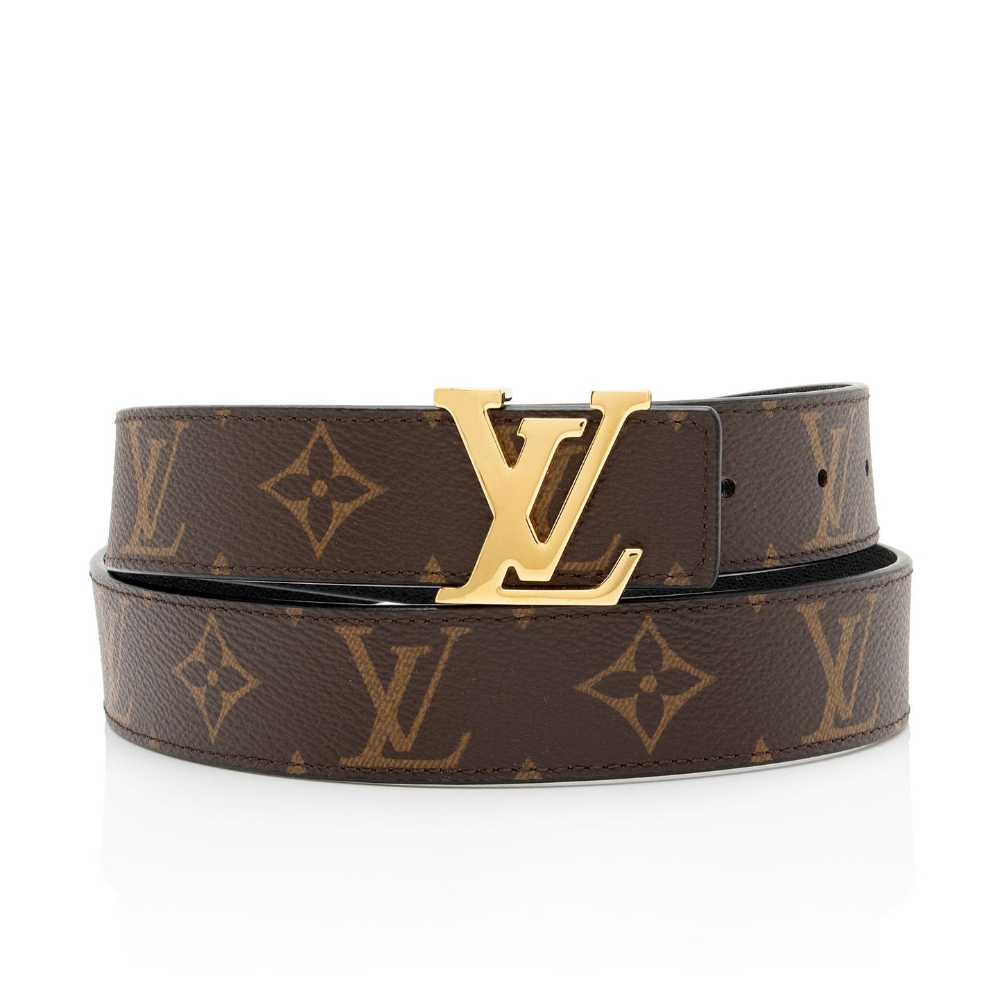 Louis Vuitton Monogram Canvas Reversible Initiales Belt - Size 36 / 90 (SHF-MouOLX)