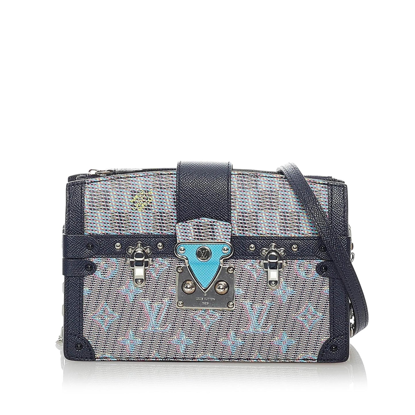 Louis Vuitton Monogram Damier Pop Trunk Clutch (SHG-Mp4tRj)