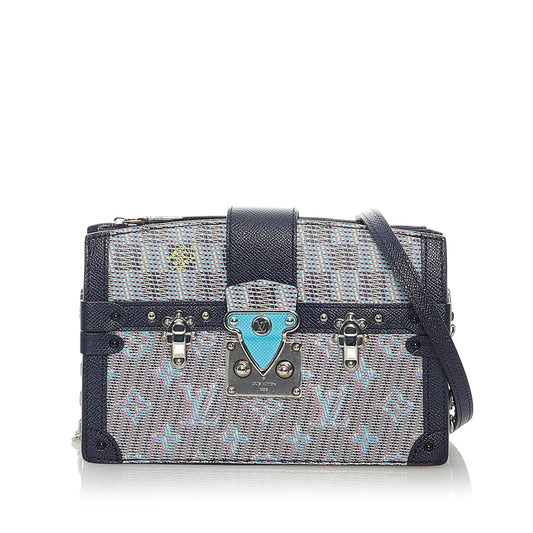 Louis Vuitton Monogram Damier Pop Trunk Clutch (SHG-Mp4tRj)