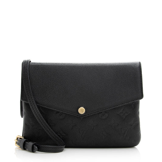 Louis Vuitton Monogram Empreinte Twinset Shoulder Bag (SHF-21462)