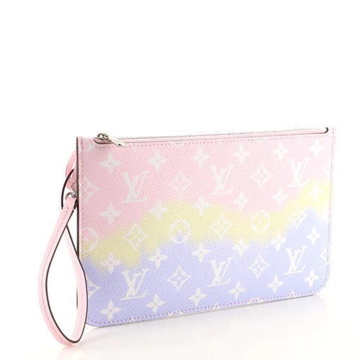 LOUIS VUITTON MONOGRAM ESCALE NEVERFULL POCHETTE PASTEL