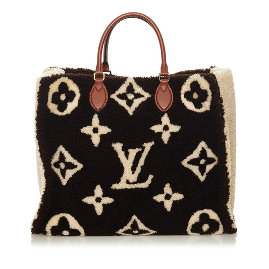 Louis Vuitton Monogram Giant Shearling Teddy Onthego GM (SHG-37287)