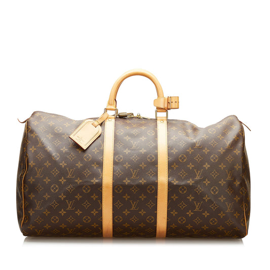Louis Vuitton Monogram Keepall 55 (SHG-37081)