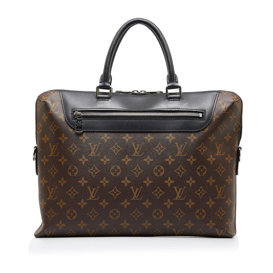 Louis Vuitton Monogram Macassar Porte Documents Jour NM (SHG-YTFYZj)