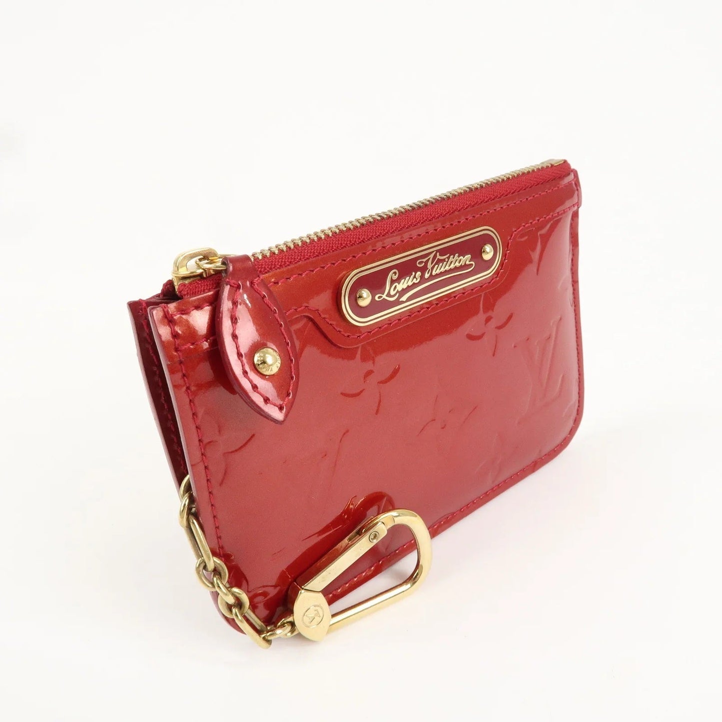 LOUIS VUITTON POMME D'AMOUR MONOGRAM VERNIS CLES KEY COIN PURSE