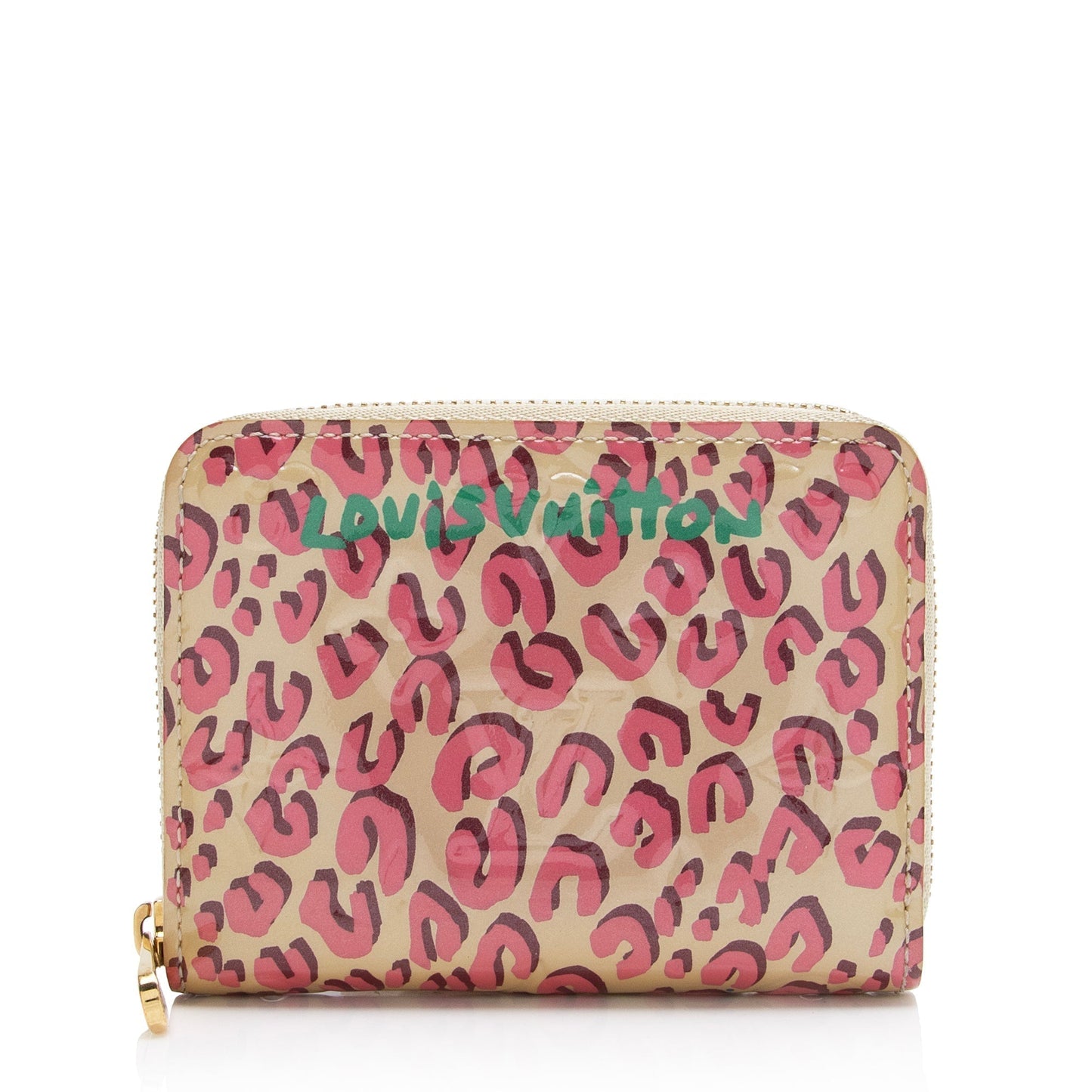 Louis Vuitton Limited Edition Stephen Spro  Monogram Vernis Leopard Zippy Coin Purse
