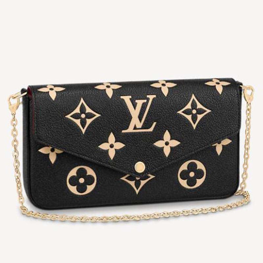 Louis Vuitton Women Félicie Pochette Monogram Empreinte Embossed Supple Grained Cowhide Leather Clutch