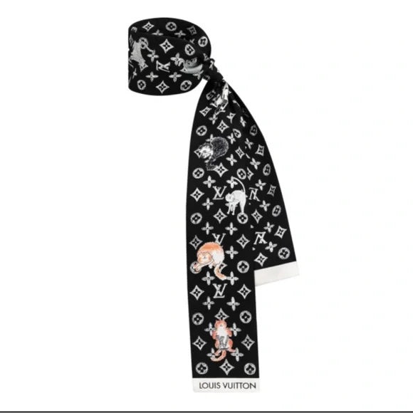 LOUIS VUITTON X GRACE CODDINGTON CATOGRAM SILK BANDEAU