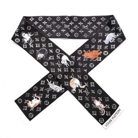 LOUIS VUITTON X GRACE CODDINGTON CATOGRAM SILK BANDEAU