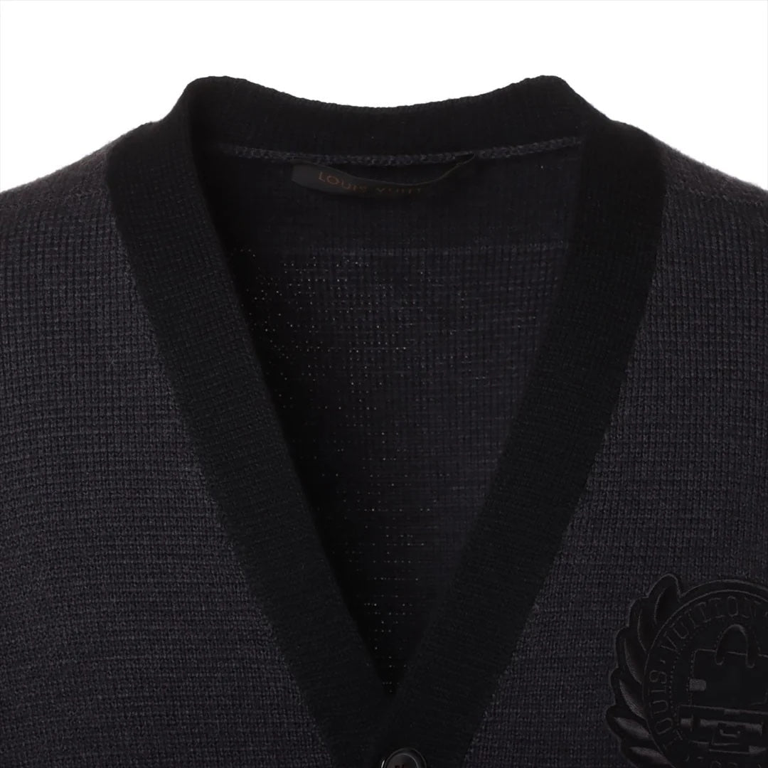 LOUIS VUITTON FRAGMENT LOGO WOOL CARDIGAN