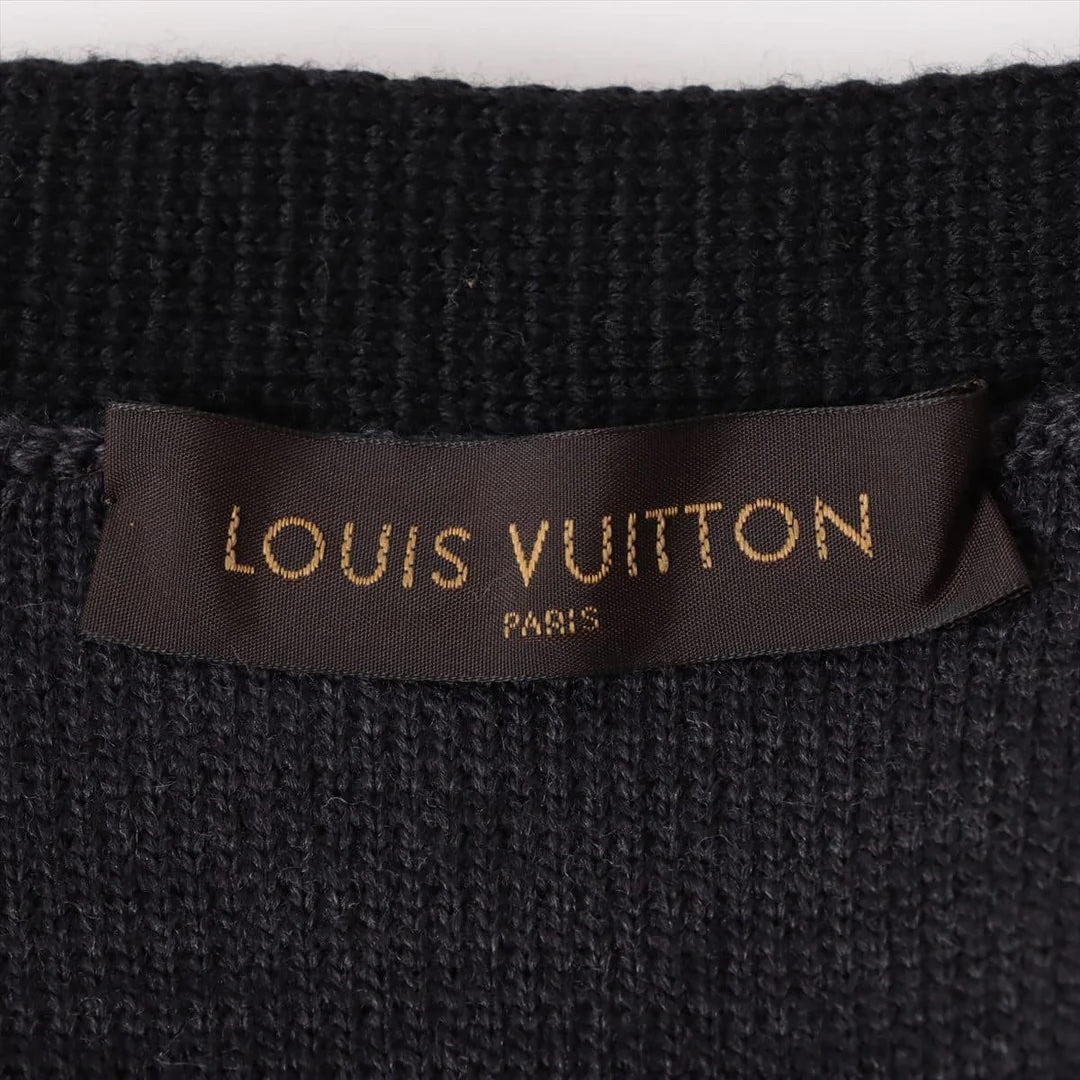 LOUIS VUITTON FRAGMENT LOGO WOOL CARDIGAN
