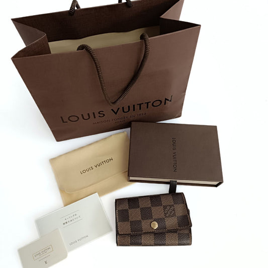 LOUIS VUITTON Louis Vuitton Louis Vuitton Damier Ebene key ring 6 hooks