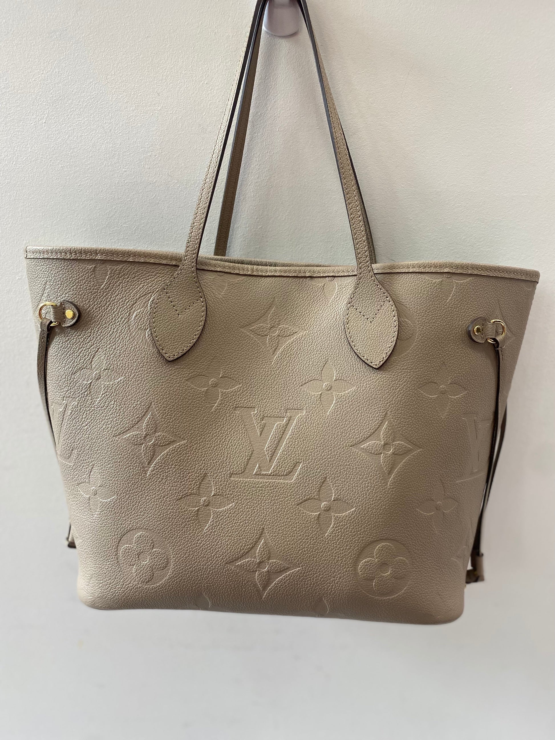 LOUIS VUITTON MONOGRAM EMPREINTE LEATHER NEVERFULL TOTE MM