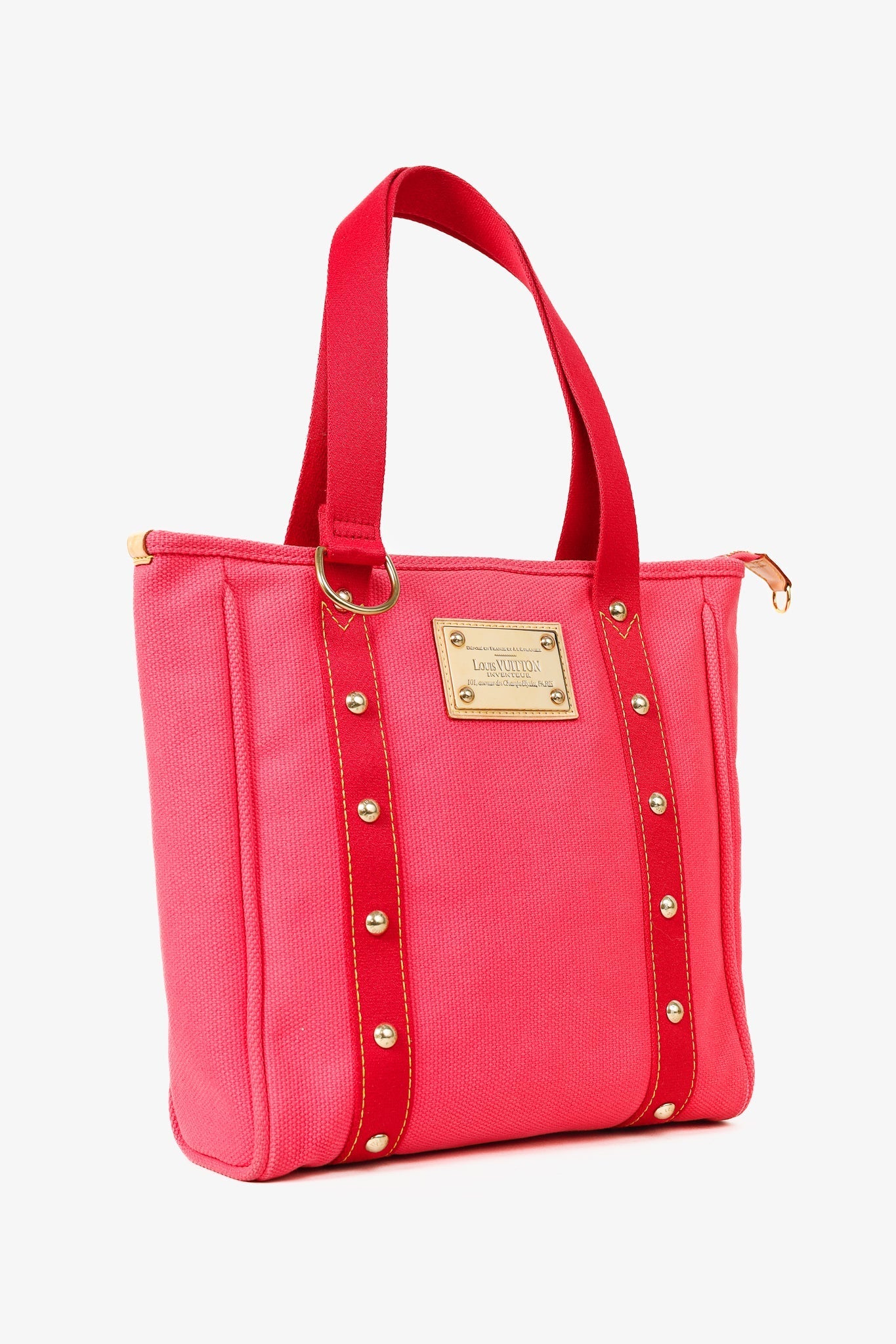 Louis Vuitton Cabas MM Rose Antigua Canvas Tote