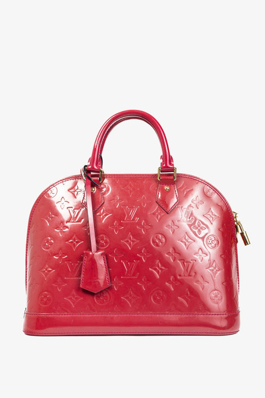 Louis Vuitton Alma PM Indian Rose Monogram Vernis Tote