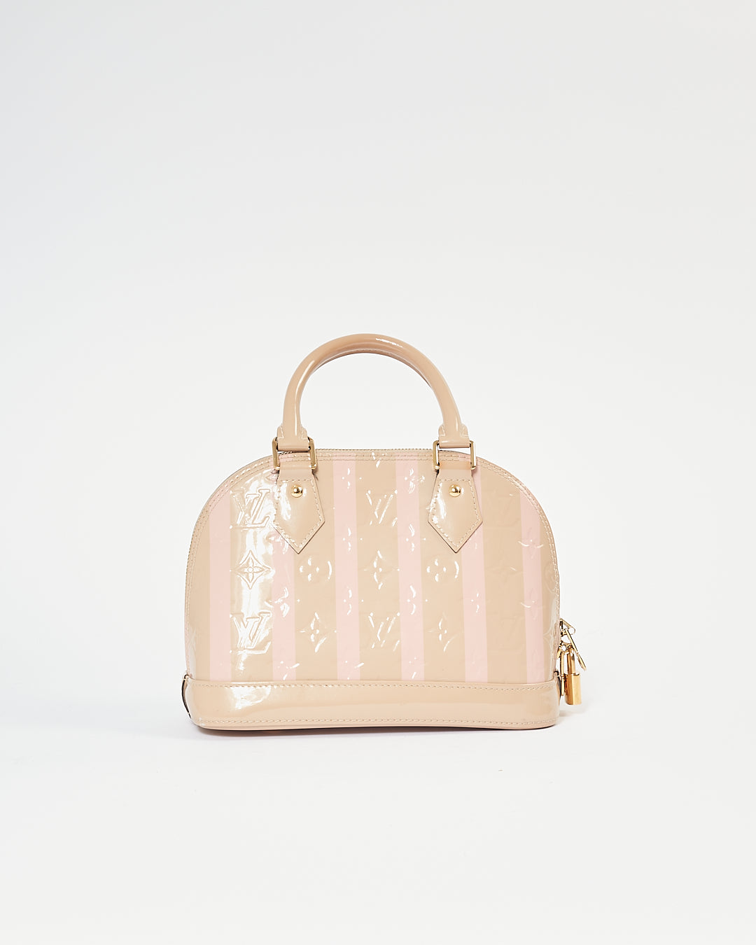 Louis Vuitton Beige/Pink Stripe Alma BB Bag