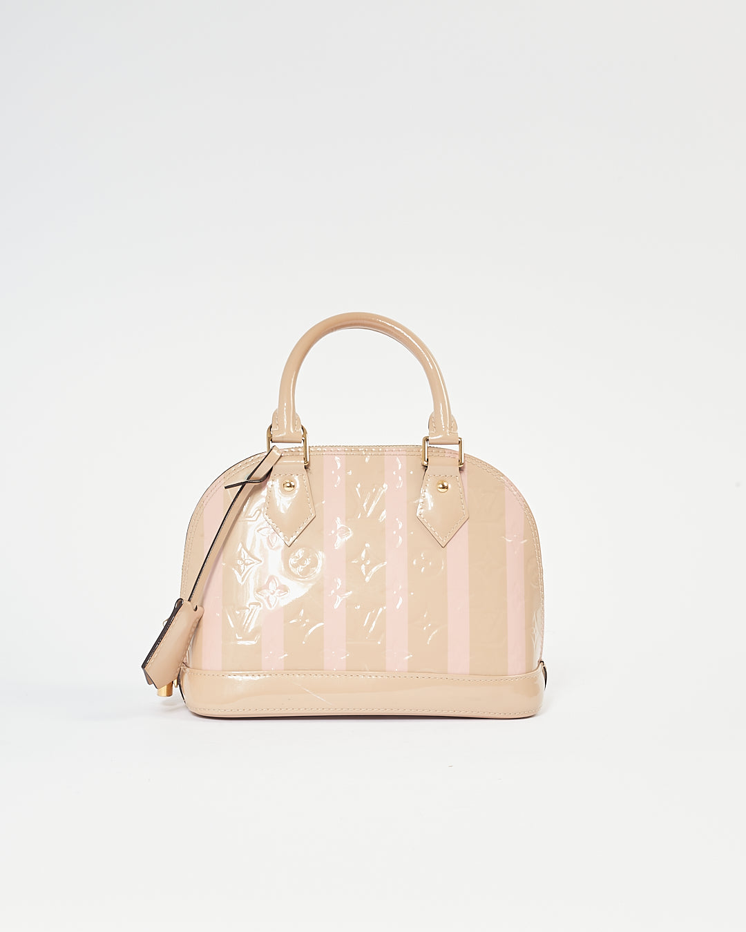 Louis Vuitton Beige/Pink Stripe Alma BB Bag