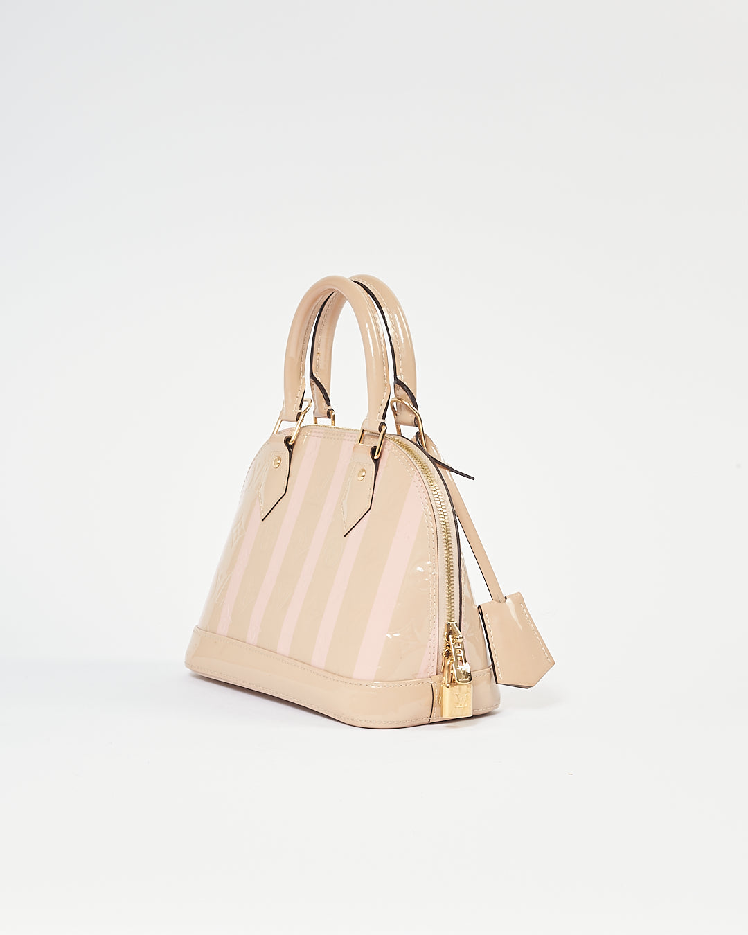 Louis Vuitton Beige/Pink Stripe Alma BB Bag