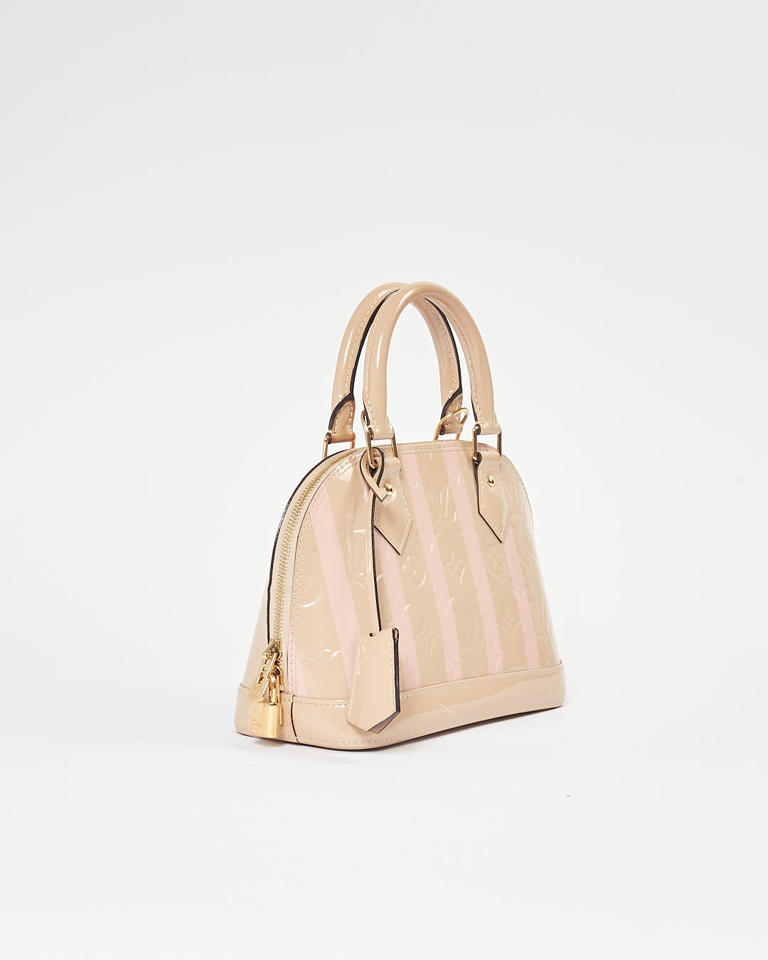 Louis Vuitton Beige/Pink Stripe Alma BB Bag
