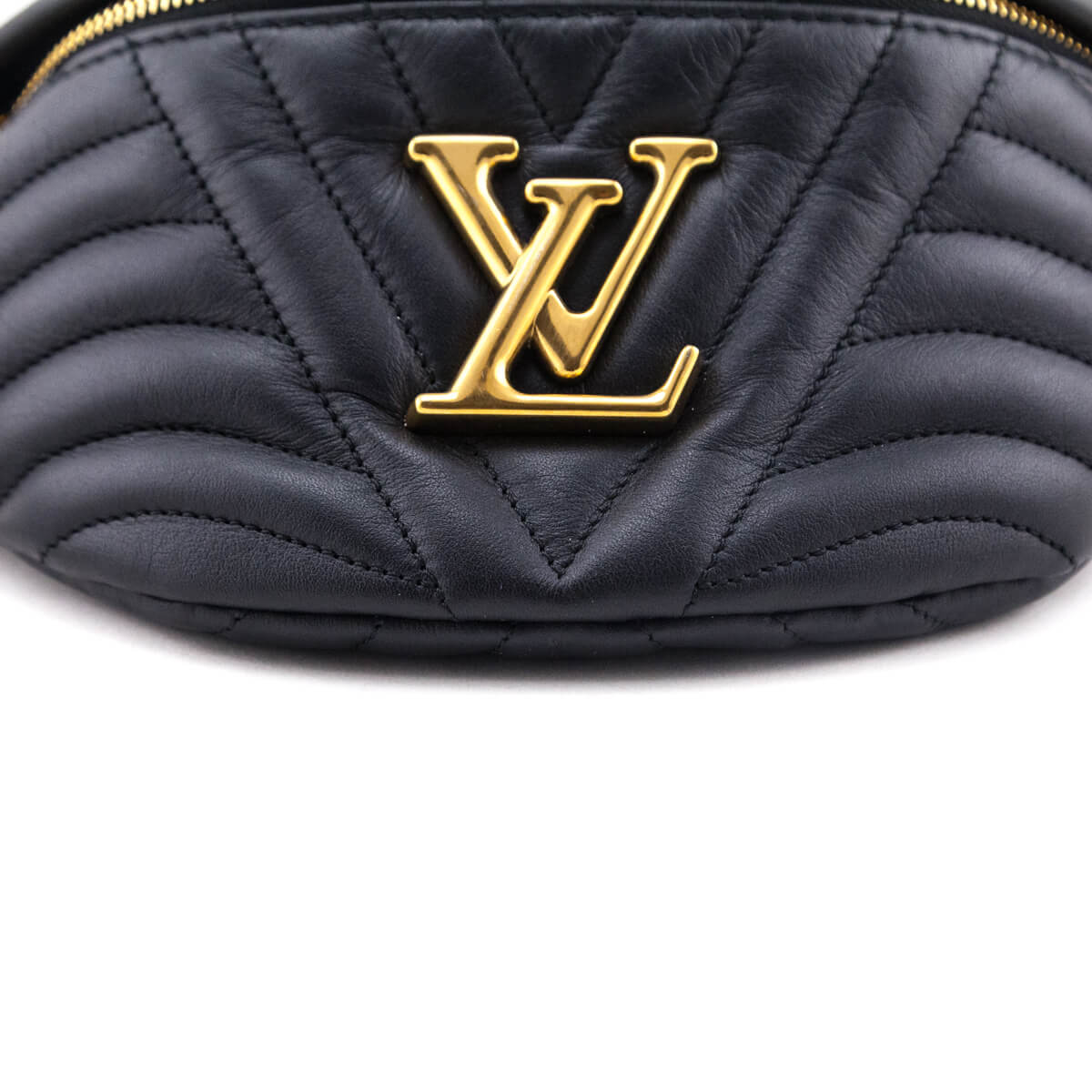 Louis Vuitton Black Calfskin New Wave Bumbag