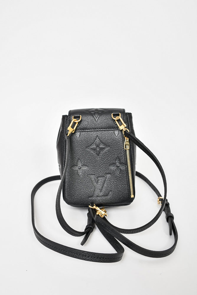 Louis Vuitton Black Empreinte Leather Tiny Backpack