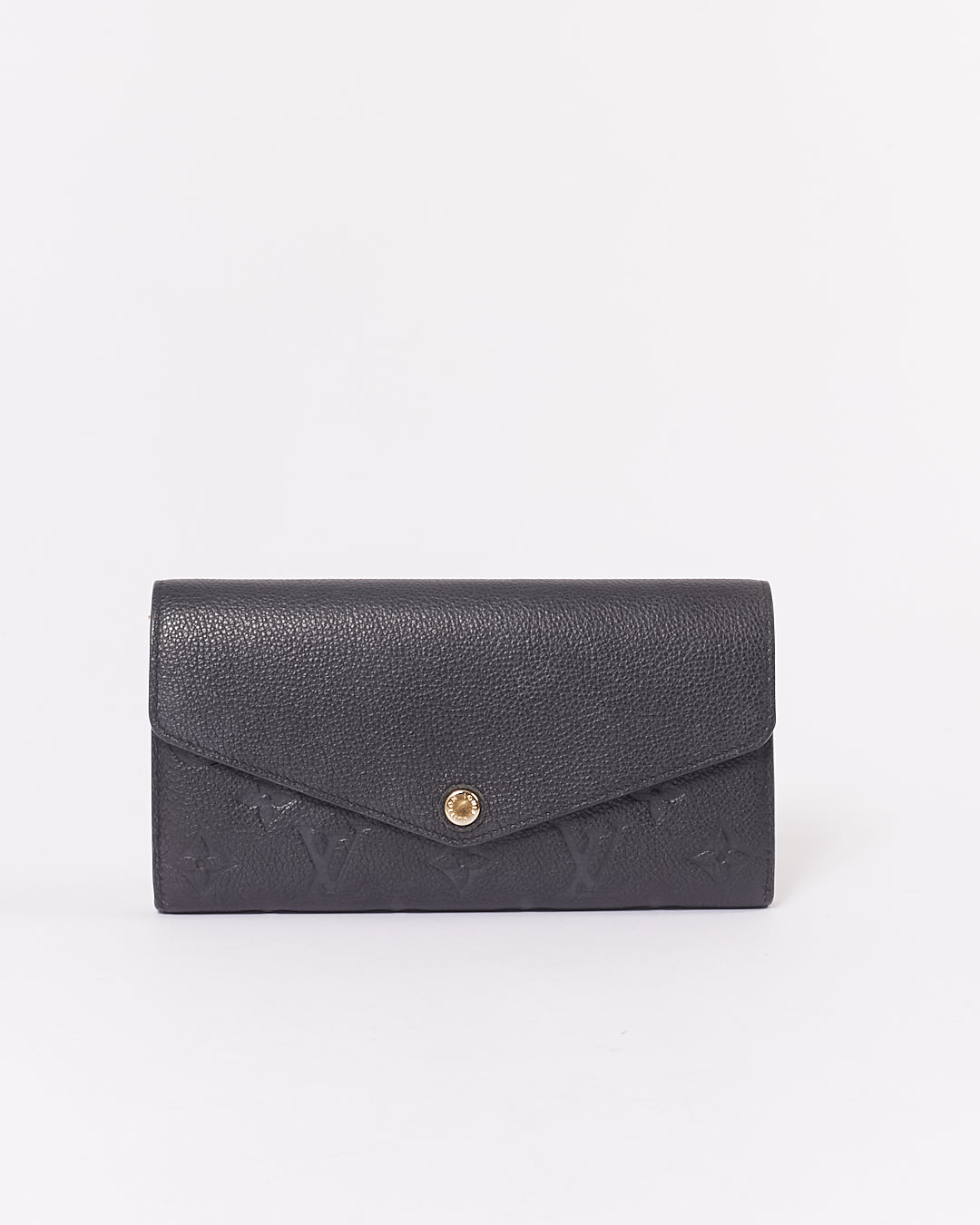 Louis Vuitton Black Empreinte Monogram Continental Sarah Wallet