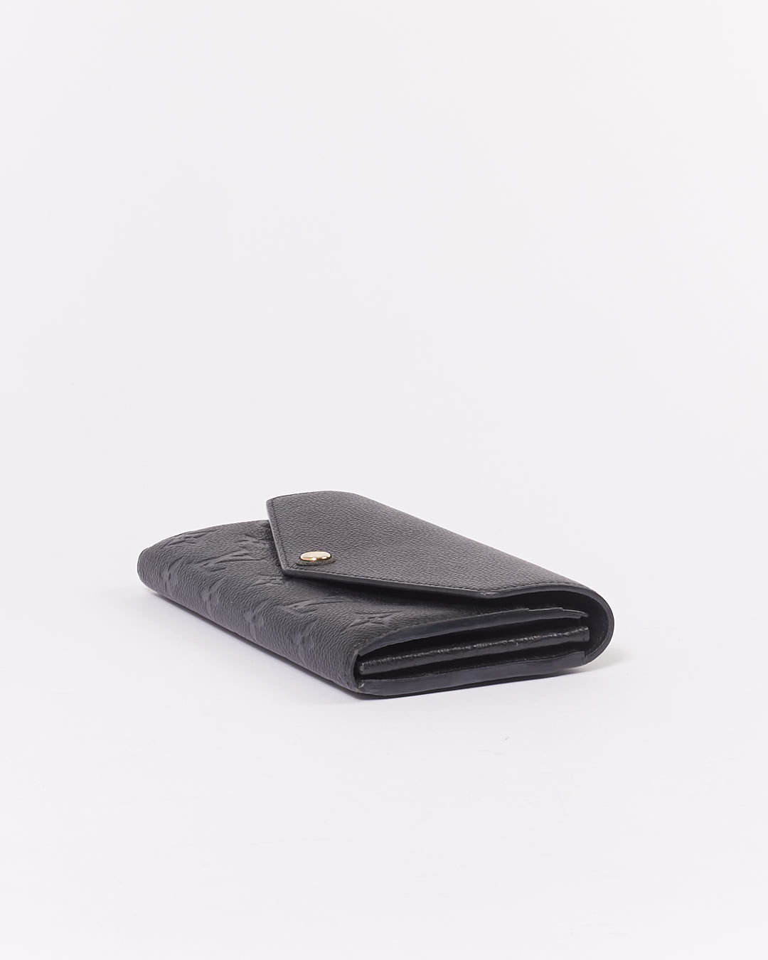 Louis Vuitton Black Empreinte Monogram Continental Sarah Wallet