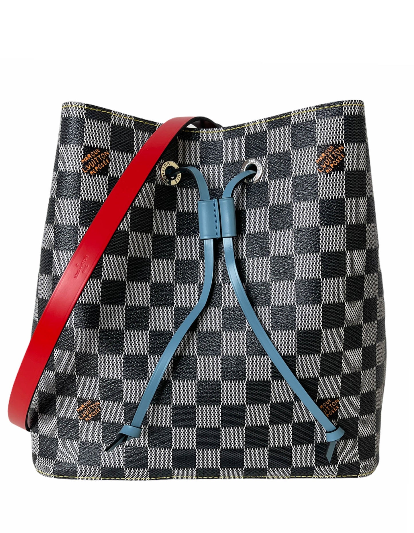 Louis Vuitton Black & White Damier Canvas NeoNoe Bag