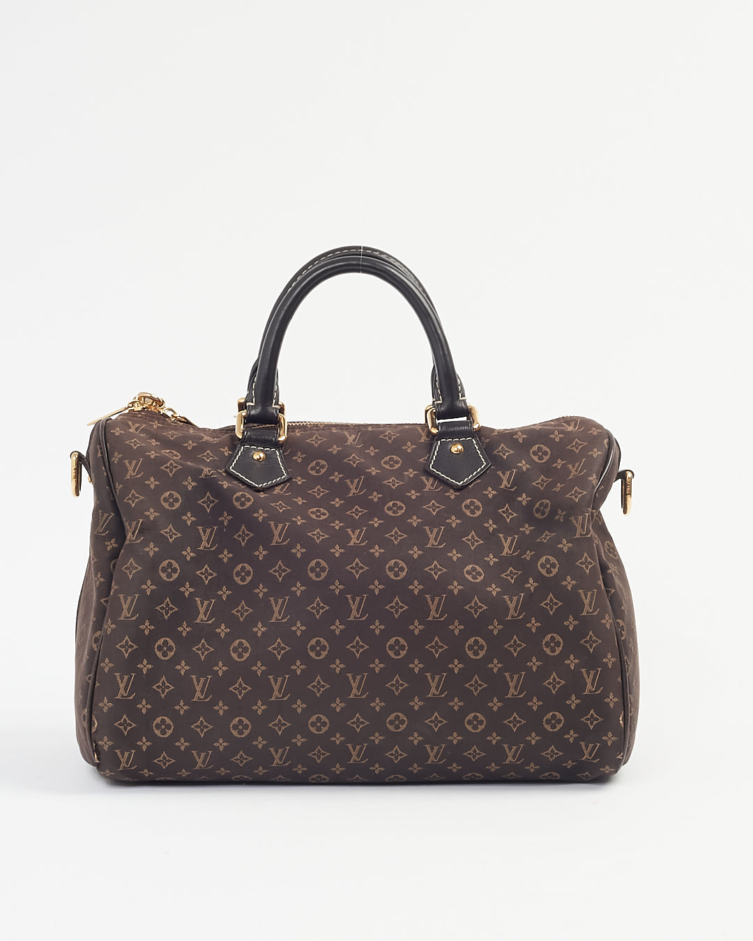 Louis Vuitton Brown Monogram Mini Lin Speedy Bandouliere 30 Bag