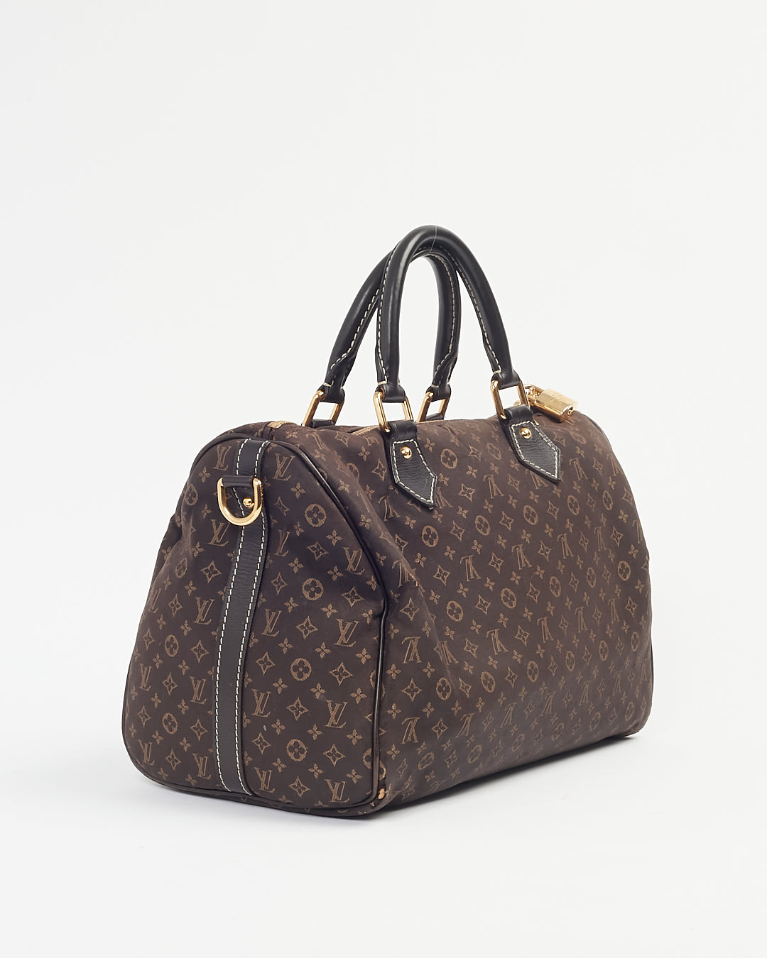 Louis Vuitton Brown Monogram Mini Lin Speedy Bandouliere 30 Bag