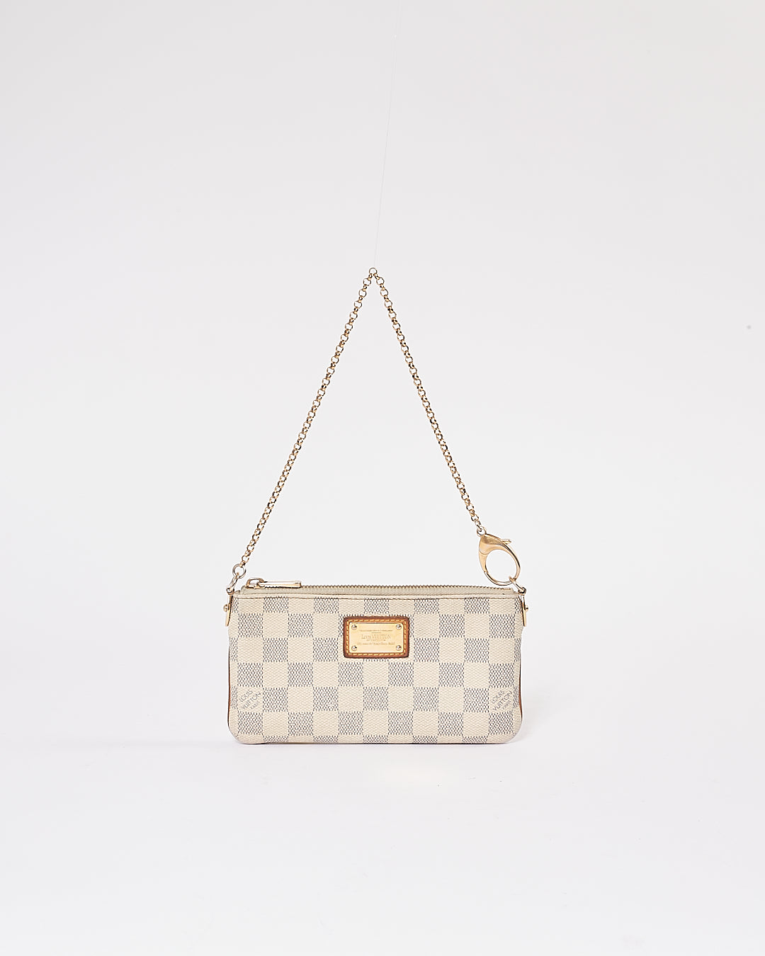 Louis Vuitton Damier Azur Canvas Pochette Chain Bag