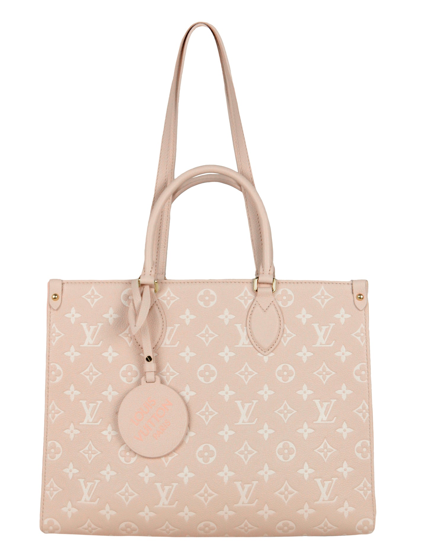Louis Vuitton Pink/Yellow Empreinte Monogram Spring In The City Onthego MM Tote Bag