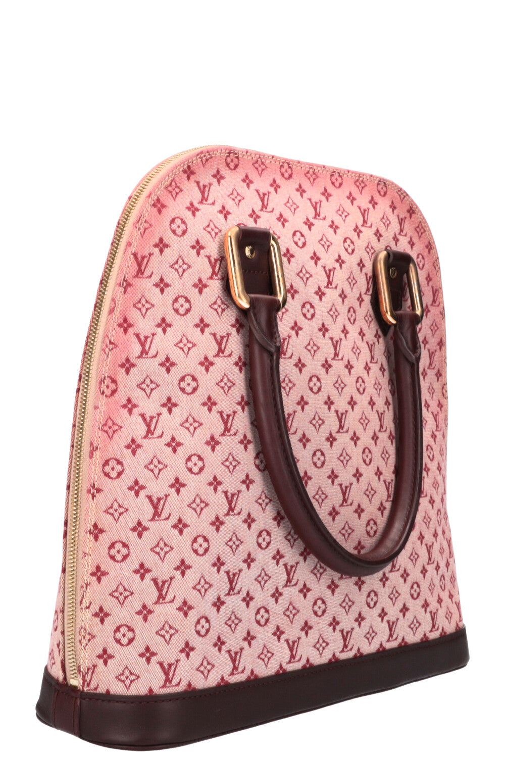 LOUIS VUITTON Alma Haut Mini Lin Sepia Handbag