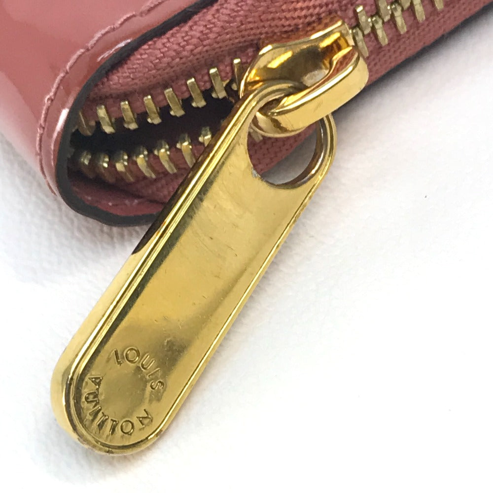 LOUIS VUITTON Long Wallet Purse âl62318 Patent leather / monogram canvas Pink beige type Monogram Zippy Venice Women